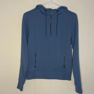 Athleta Light Blue Zip-Up Hoodie